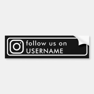 Autocollant De Voiture Personnalisé Réseaux Sociaux instagram Moderne Noi