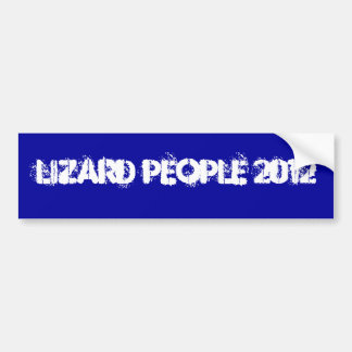 AUTOCOLLANT DE VOITURE PERSONNES 2012 DE LÉZARD