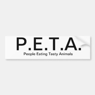 AUTOCOLLANT DE VOITURE PETA