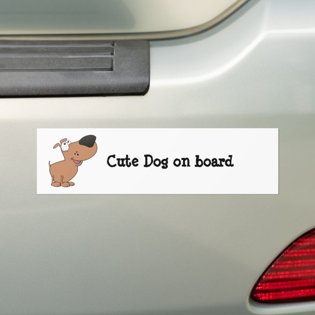 Autocollant De Voiture Petit Chien À Bord (En voiture)