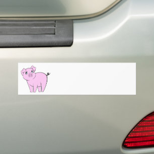 Autocollant De Voiture Petit Cochon, Petit Cochon, Chien, Cochon Rose, An
