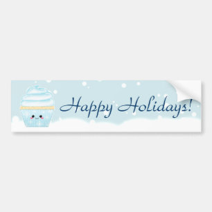 Autocollant De Voiture Petit gâteau mignon de flocon de neige de Noël d