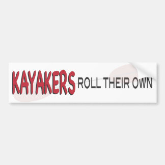 Autocollant De Voiture Petit pain de Kayakers
