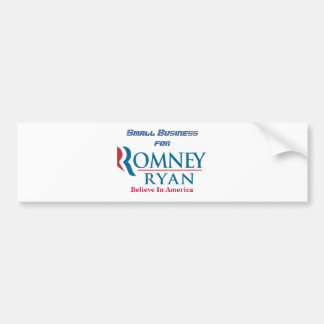 Autocollant De Voiture Petite entreprise pour Romney Ryan