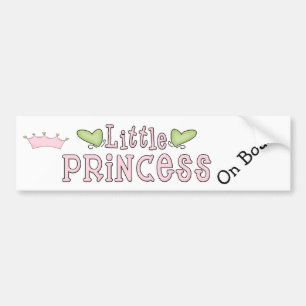 Autocollant De Voiture Petite princesse à bord adhésif pour pare-chocs