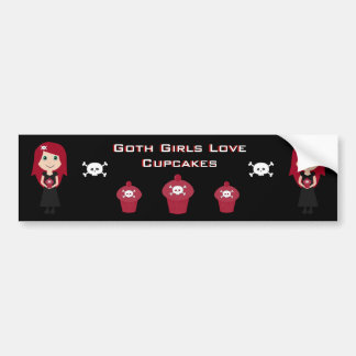Autocollant De Voiture Petits gâteaux mignons d'amour de filles de Goth