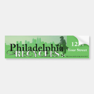 Autocollant De Voiture Philadelphie réutilise (horizon et Penn)