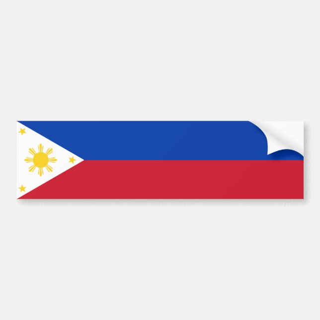 Autocollant De Voiture Philippines/adhésif pour pare-chocs philippin de (Devant)