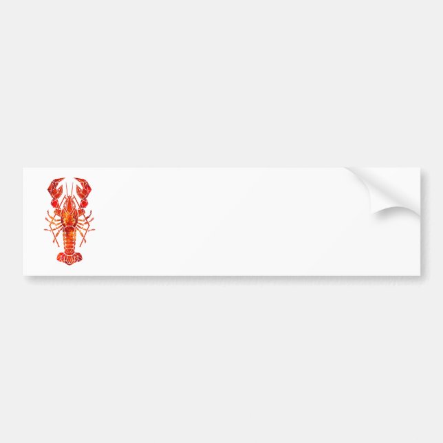 Autocollant De Voiture Phomard polygonal rouge (Devant)