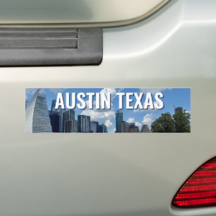 Autocollant De Voiture Photographie du ciel de la ville d'Austin Texas