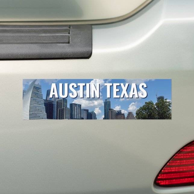 Autocollant De Voiture Photographie du ciel de la ville d'Austin Texas (En voiture)