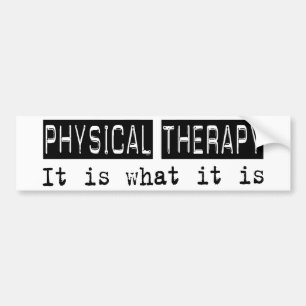 Autocollant De Voiture Physiothérapie il est