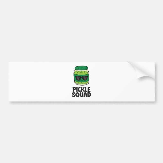 Autocollant De Voiture Pickle Lover Team Pickles Funny Pickle Squad (Devant)