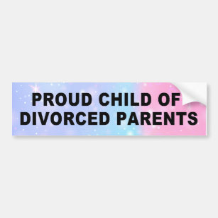 Autocollant De Voiture Pier Enfant De Parents Divorcés Sticker De Bumper