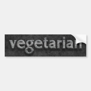 Autocollant De Voiture Pierre ciselée par végétarien