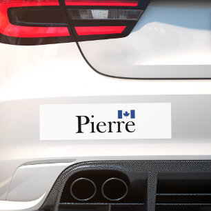 Autocollant De Voiture Pierre Poilievre avec drapeau officiel du Canada