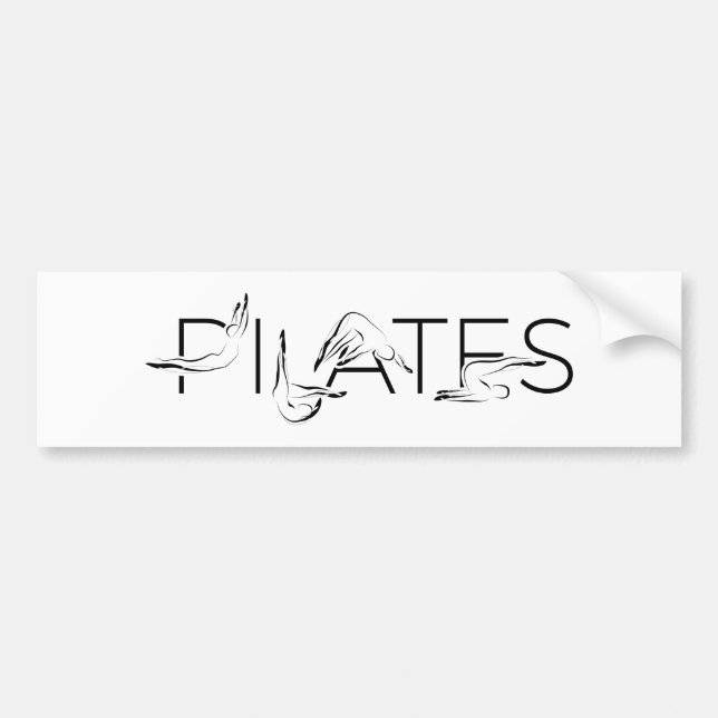 Autocollant De Voiture Pilates Pots dans Pilates Word (Devant)