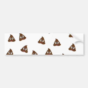 Autocollant De Voiture Pile de Poo emoji souriants poops
