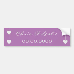 Autocollant De Voiture Pink Heart Valentine personnalisateur de pare-choc