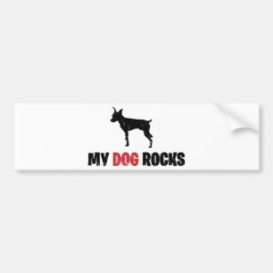 Autocollant De Voiture Pinscher miniature