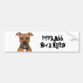 Autocollant De Voiture Pitbull à bord