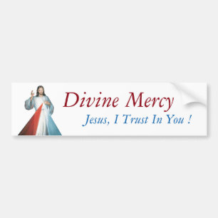 Autocollant De Voiture Pitié divine Jésus, je fais confiance dans vous !
