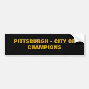 AUTOCOLLANT DE VOITURE PITTSBURGH - VILLE DES CHAMPIONS