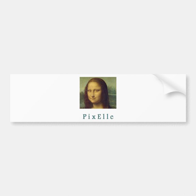 Autocollant De Voiture Pixelle femme (Devant)