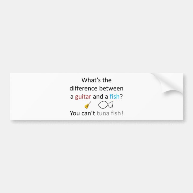Autocollant De Voiture Plaisanterie de thons (Devant)