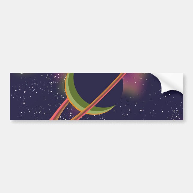 Autocollant De Voiture Planètes et Étoiles (Devant)