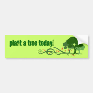 Autocollant De Voiture Plantez un arbre aujourd'hui !