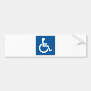 Autocollant De Voiture Plaque de rue handicapée