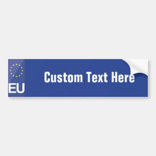 Autocollant De Voiture Plaque numérique de l'Union européenne