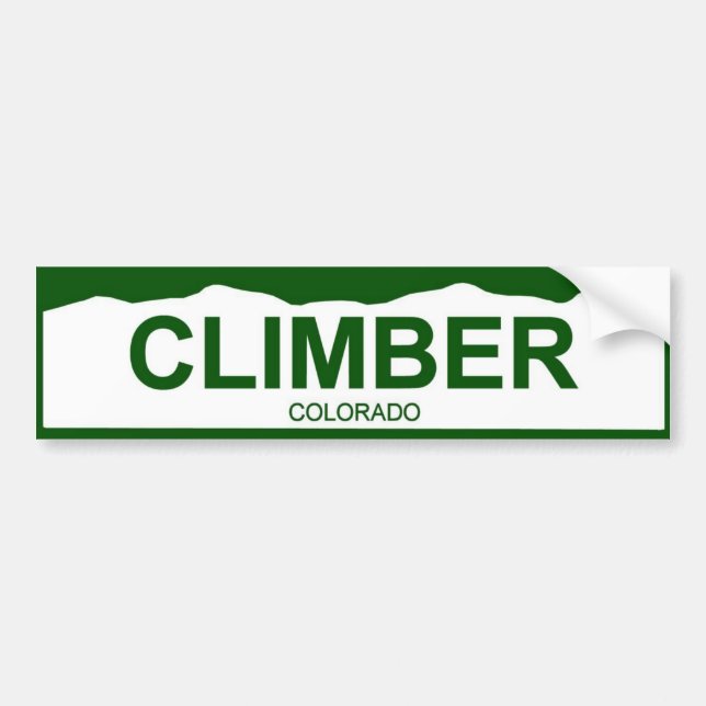Autocollant De Voiture plat du Colorado nouveau - GRIMPEUR (Devant)