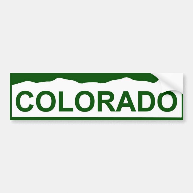 Autocollant De Voiture plat du Colorado nouveau - le COLORADO (Devant)