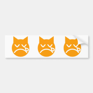 Autocollant De Voiture Pleurer le chat Emoji
