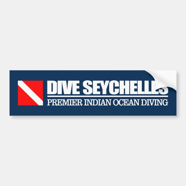 Autocollant De Voiture Plongée Seychelles (sq) (Devant)