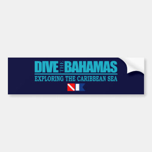 Autocollant De Voiture Plongent les Bahamas Bumpersticker