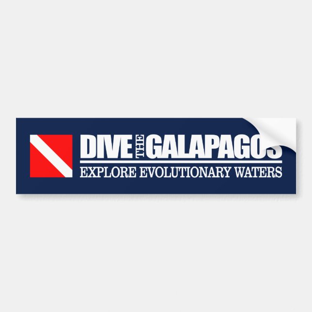 Autocollant De Voiture Plongez Dans Les Galapagos DF2 (Devant)