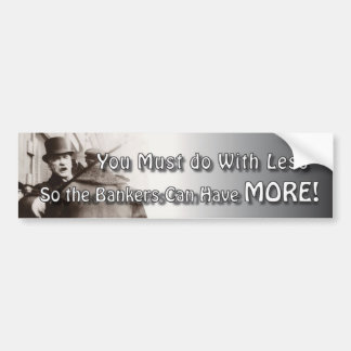 Autocollant De Voiture Plus de bosse de banquiers