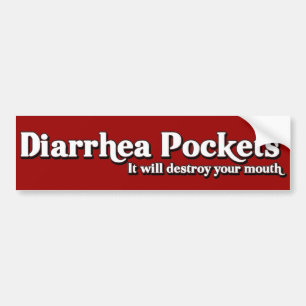 Autocollant De Voiture Poches Diarrhea Mr. Funny Parody