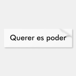 Autocollant De Voiture Poder de Querer es