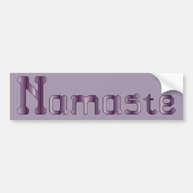 Autocollant De Voiture Point croisé de Namaste (Devant)