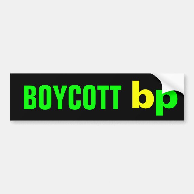 Autocollant De Voiture Point d'ébullition de BOYCOTT (Devant)