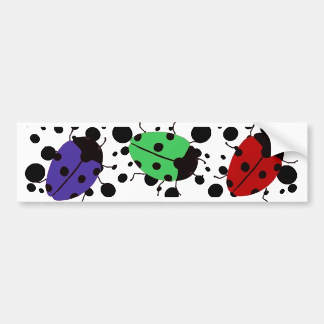 Autocollant De Voiture Points Ladybug (Devant)