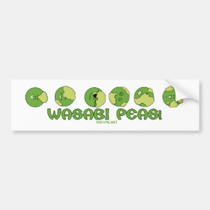 Autocollant De Voiture POIS de wasabi !