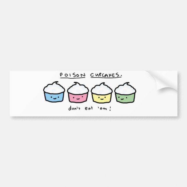 Autocollant De Voiture poison-petits gâteaux (Devant)
