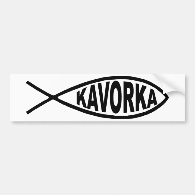 Autocollant De Voiture Poisson-pare-chocs de Kavorka (Devant)