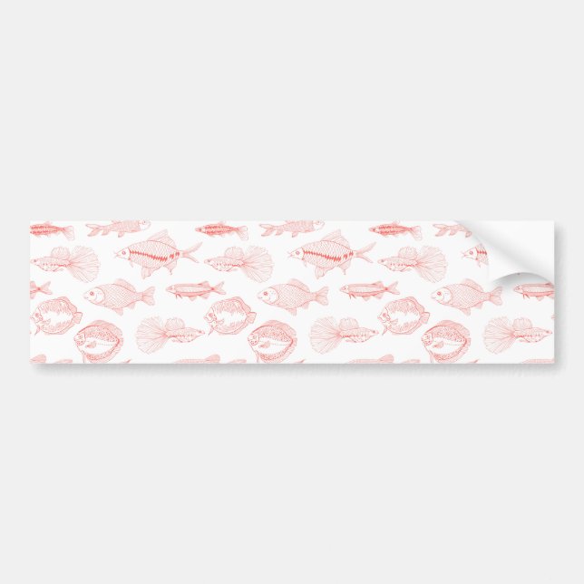 Autocollant De Voiture Poissons (Devant)