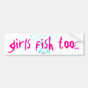 Autocollant De Voiture poissons de filles aussi